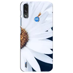 Чехол с ромашками на Motorola E7 Power (Пол ромашки)