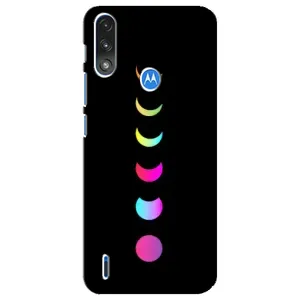 Чехол (ТПУ) с планетами на Motorola E7 Power (Полнолуние)