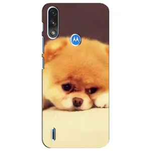 Чохол (ТПУ) Милі песики для Motorola E7 Power (Померанский шпіц)