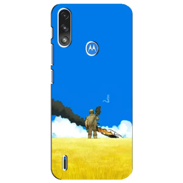 Чехол с рисунком «Попадание» для Motorola E7 Power Чехол с рисунком «Попадание» для Motorola E7 Power