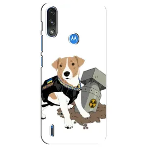 Чехол с принтом Собаки Патрон для Motorola E7 Power (Пёс Патрон с ракетой)