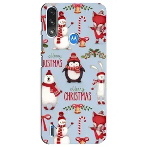 Чехол Санта Клаус для Motorola E7 Power (Рождественский)