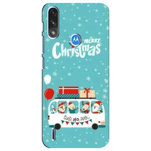 Силиконовый бампер на рождество для Motorola E7 Power (Рождественское настроение)