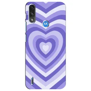 Чохли з тематикою "Маленькі Сердчеки" на Motorola E7 Power (Серце фіолет)