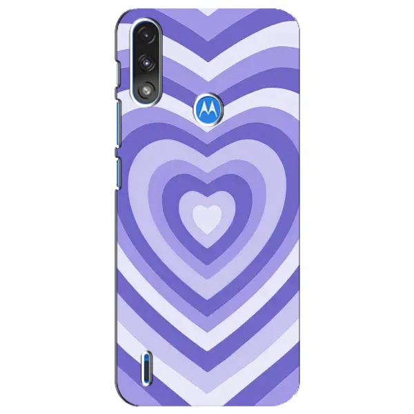 Чехол с рисунком «Сердце фиолет» для Motorola E7 Power Чехол с рисунком «Сердце фиолет» для Motorola E7 Power