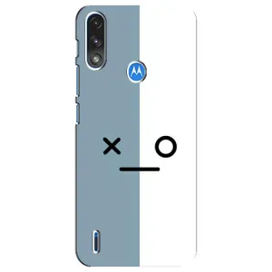 Чехол с рисунком «Серо-белый» для Motorola E7 Power
