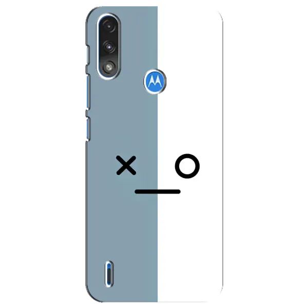 Чехол с рисунком «Серо-белый» для Motorola E7 Power Чехол с рисунком «Серо-белый» для Motorola E7 Power