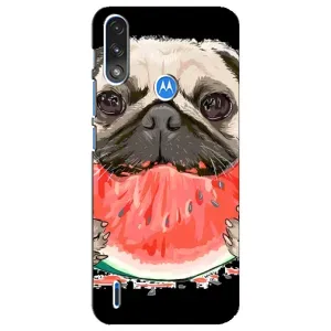 Чохол (ТПУ) Милі песики для Motorola E7 Power (Смішний Мопс)