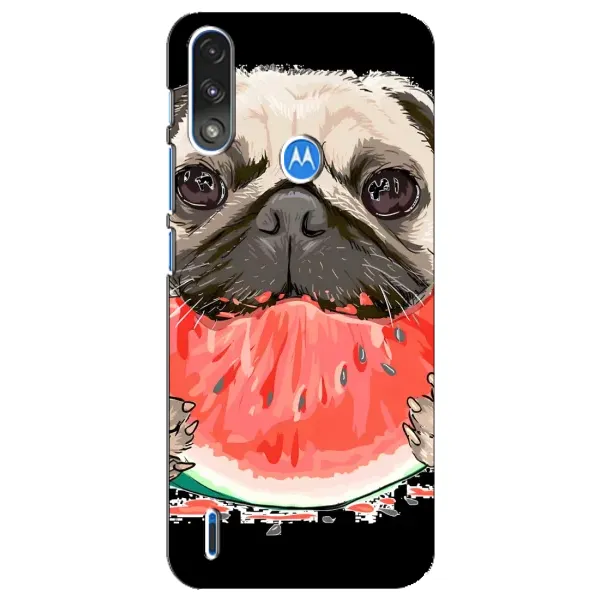 Чехол с рисунком «Смешной Мопс» для Motorola E7 Power