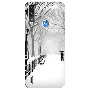Чехлы на Новый Год Motorola E7 Power (Снегом замело)