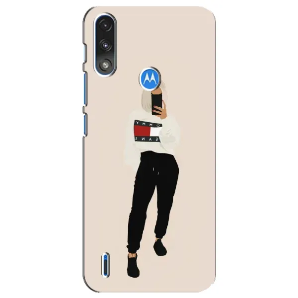 Чехол с рисунком «Стильная» для Motorola E7 Power