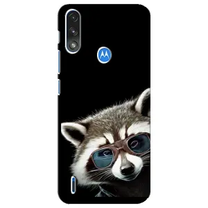 Силіконовий Чохол з Энотами на Motorola E7 Power (Стильний Єнот)