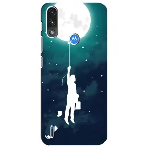 Чехол (ТПУ) с планетами на Motorola E7 Power (To The moon)