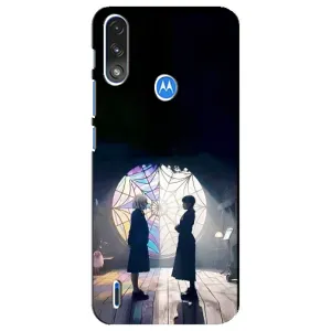 Чехлы с принтом Уэнсдей на Motorola E7 Power (Уэнсдей и Энди)