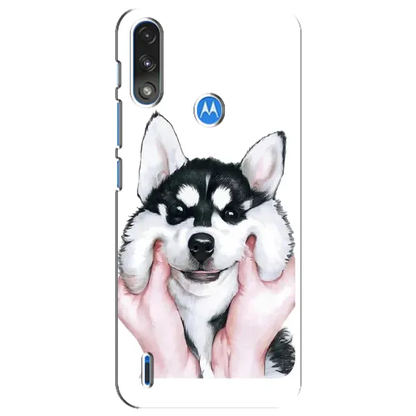 Чехол с рисунком «Собака Хаски» для Motorola E7 Power Чехол с рисунком «Собака Хаски» для Motorola E7 Power