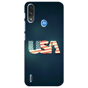 Чохол Прапор USA для Motorola E7 Power (USA)