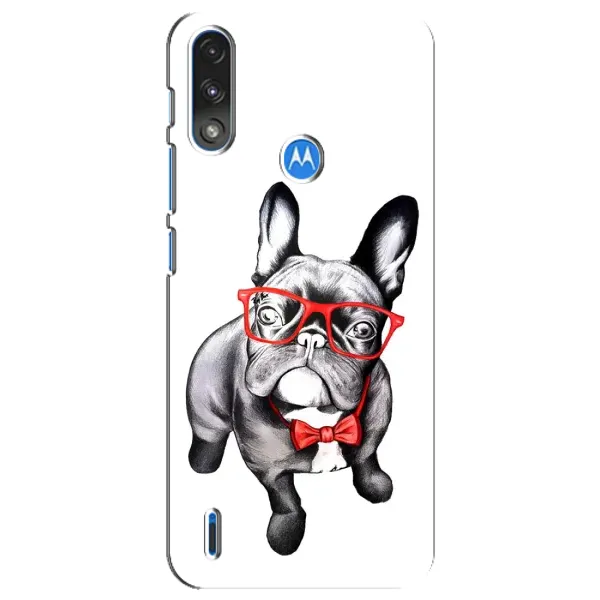 Чехол с рисунком «В очках» для Motorola E7 Power Чехол с рисунком «В очках» для Motorola E7 Power