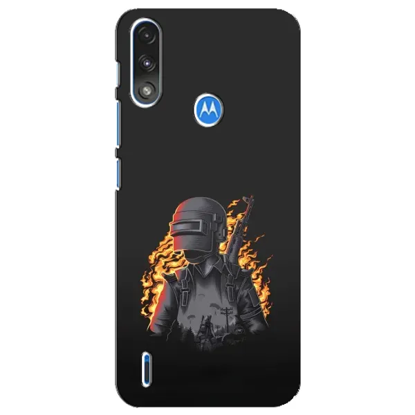 Чехол с рисунком «В огне» для Motorola E7 Power Чехол с рисунком «В огне» для Motorola E7 Power