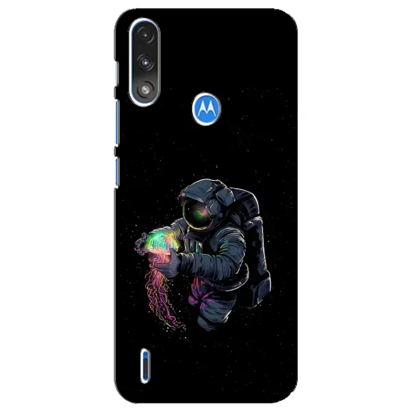 Чехол с рисунком «В руках земля» для Motorola E7 Power
