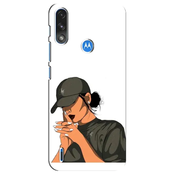 Чехол с рисунком «В зеленом» для Motorola E7 Power