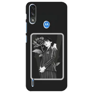 Чехлы с принтом Уэнсдей на Motorola E7 Power (Венсдей картина)