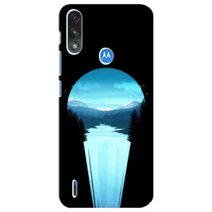Літній Чохол на Motorola E7 Power (Синій Водоспад)