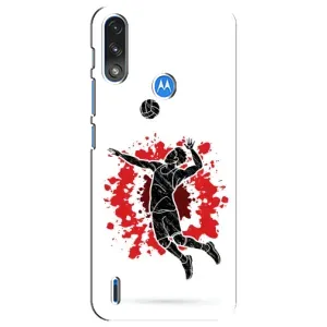 Чехлы с принтом Спортивная тематика для Motorola E7 Power (Волейболист)