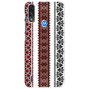 Силиконовый Чехол на Motorola E7 Power с картинкой Вышиванки (Вышиваночки)