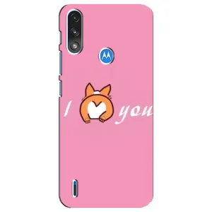 Силіконові Чохли Коханій людині для Motorola E7 Power (Я тебе кохаю)