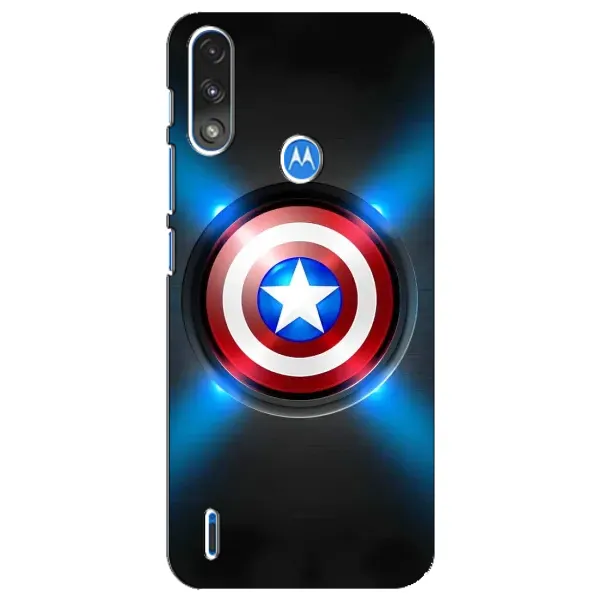 Чехол с рисунком «Яркий Щит Капитана» для Motorola E7 Power Чехол с рисунком «Яркий Щит Капитана» для Motorola E7 Power
