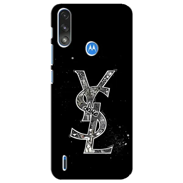 Чехол с рисунком «YSL» для Motorola E7 Power