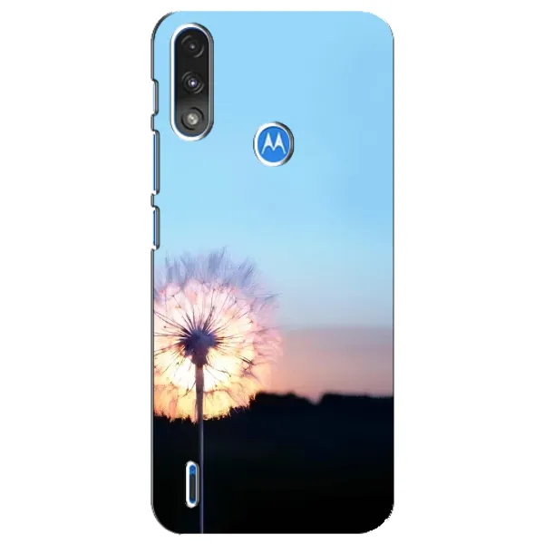 Чехол с рисунком «Закат с одуванчиком» для Motorola E7 Power Чехол с рисунком «Закат с одуванчиком» для Motorola E7 Power