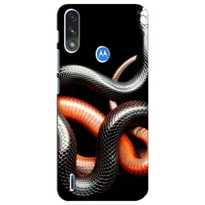 Чехлы с изображением разных животных для Motorola E7 Power (Змея)