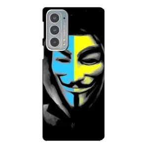 Чехол с Украинской символикой на Мото Едж 20 (Анонимус патриот)