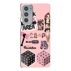 Чохли з картинкою для Motorola Edge 20 (BLACK PINK колаж)