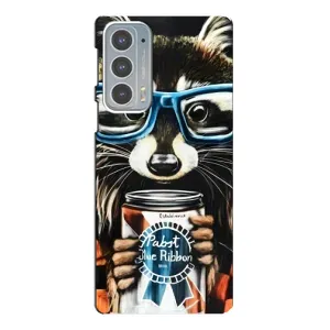 Силіконовий Чохол з Энотами  на Motorola Edge 20 (Єнот в окулярах)