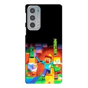 Чохли для Motorola Edge 20 (Персонажі МайнКрафт) (Герой Майнкрафт)