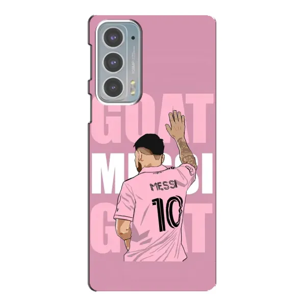 Чехол с рисунком «GOAT MESSI» для Motorola Edge 20 Чехол с рисунком «GOAT MESSI» для Motorola Edge 20