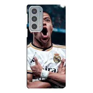 Чехол (TPU) с Футболистом на Motorola Edge 20 (Гол Мбаппе)