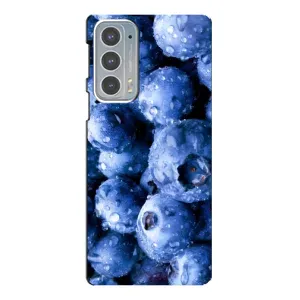Чехол с изображением вкусной еды для Motorola Edge 20 (Голубика)