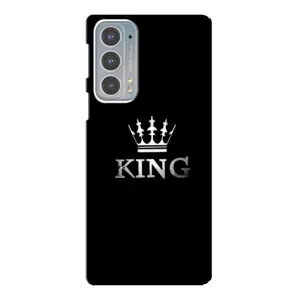 Чохол (Корона на чорному фоні) для Мото Едж 20 (KING)