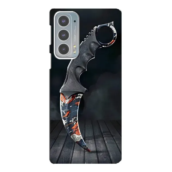Чехол с рисунком «Кинжал КС ГО» для Motorola Edge 20 Чехол с рисунком «Кинжал КС ГО» для Motorola Edge 20