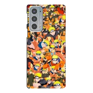 Чехлы с принтом Наруто на Motorola Edge 20 (Коллаж Наруто)