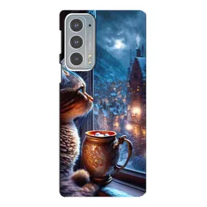 Чохли на Новий Рік Motorola Edge 20 (Кіт новорічний)