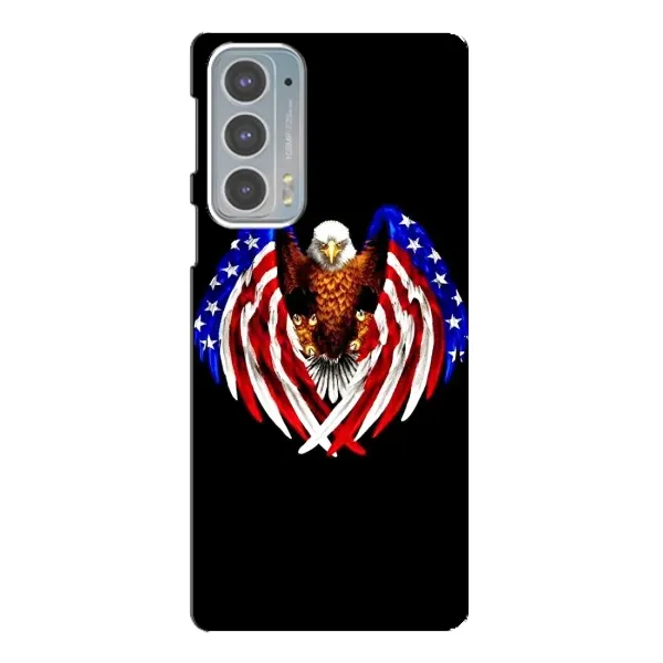 Чехол с рисунком «Крылья США» для Motorola Edge 20 Чехол с рисунком «Крылья США» для Motorola Edge 20