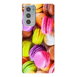 Чехол с изображением вкусной еды для Motorola Edge 20 (Макаруны)