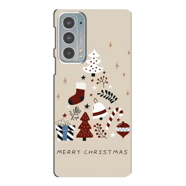 Чехол с рисунком «Merry Christmas» для Motorola Edge 20 Чехол с рисунком «Merry Christmas» для Motorola Edge 20