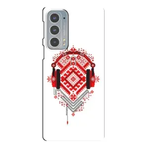 Силиконовый Чехол на Motorola Edge 20 с картинкой Вышиванки (Модная вышиванка)