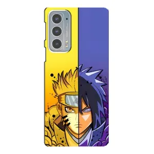 Купить Чохли на телефон з принтом Anime для Motorola Edge 20 (Naruto Vs Sasuke)