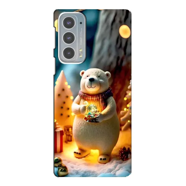 Чехол с рисунком «Новогодний ведмеженок» для Motorola Edge 20 Чехол с рисунком «Новогодний ведмеженок» для Motorola Edge 20